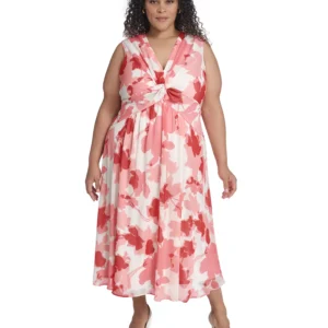 Plus Size Printed Maxi Dress