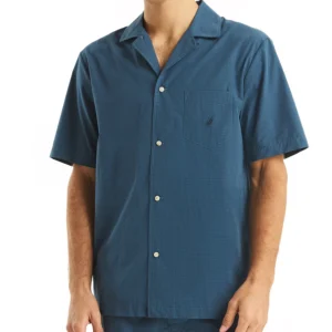 Men's Crafted Plaid Camp Sleep Pajama Shirt