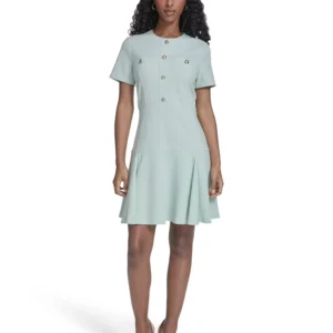 Women's Short-Sleeve Flippy Skirt Dress