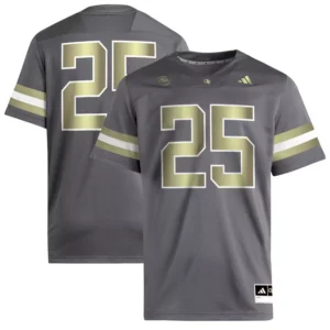 Men's 25 Gray Georgia Tech Yellow Jackets Premier Jersey