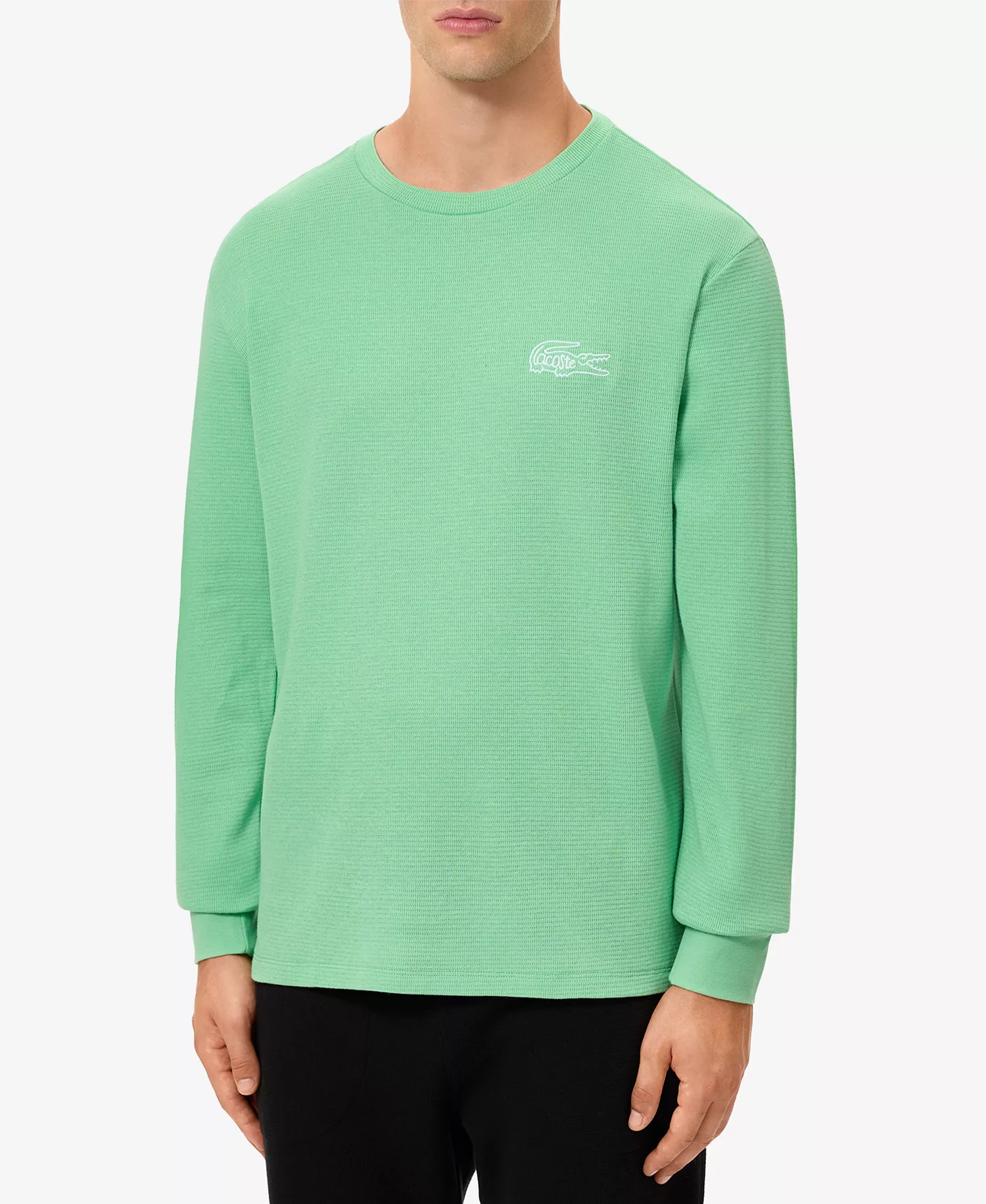 mni-d7e64555262def34321dbb269afb6125 Men's Exclusive Crocodile Waffle-Knit Thermal Shirt — изображение 4