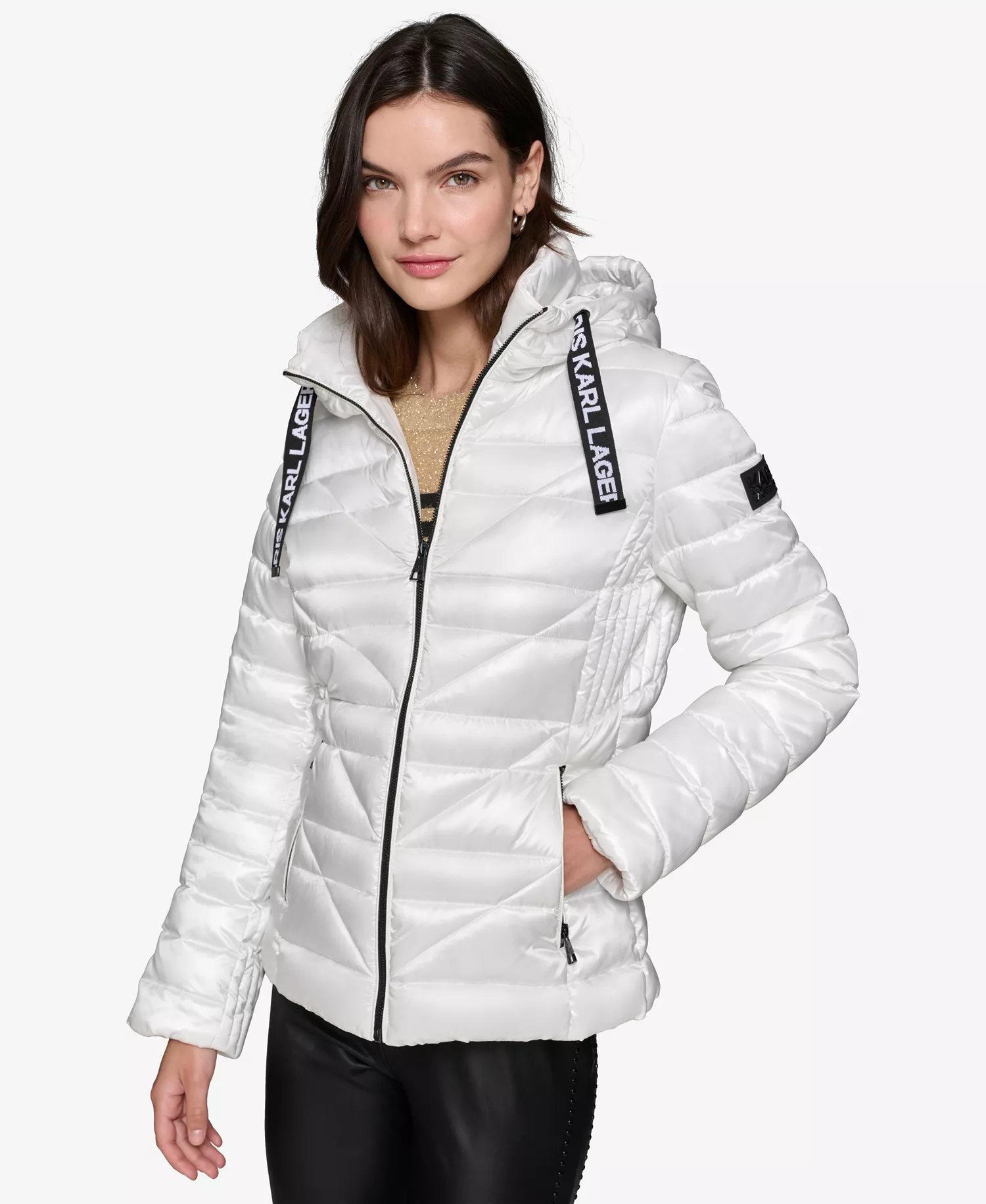mni-db3b03ccde0d33497ecf5b85ab81785a Women's Drawstring Puffer Coat — изображение 3