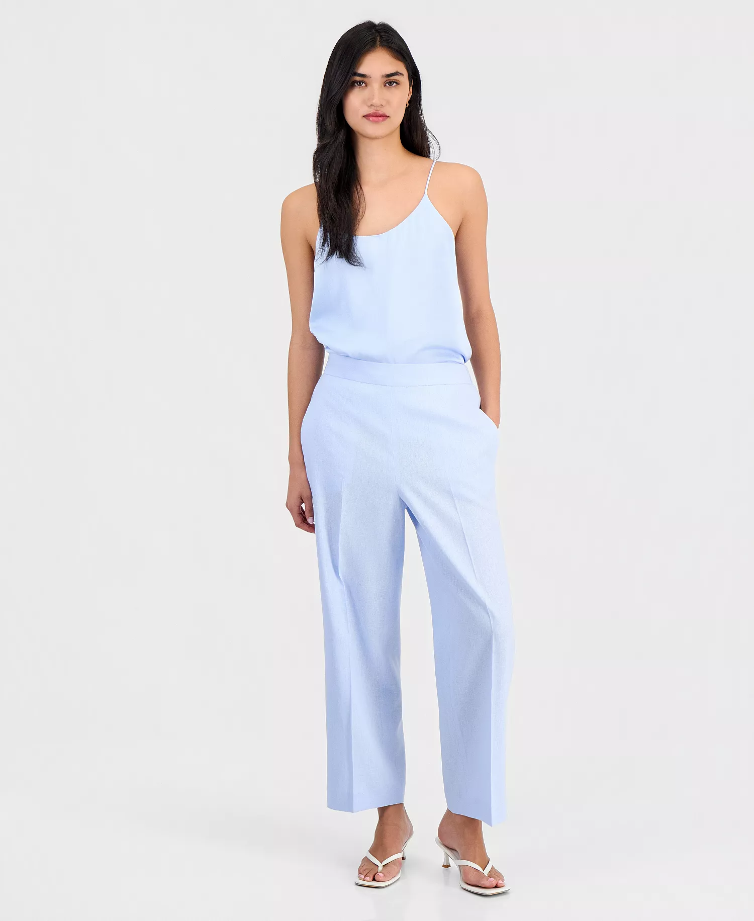 mni-dea11eb0c8a4019b0a90c44f7f9365a4 Women's Pull-On Linen-Blend Pants, Macy's Exclusive — изображение 4