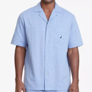 Men's Herringbone Comfort Cotton Pajama Shirt