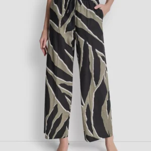 Women's Printed Drawstring Ankle-Length Pants