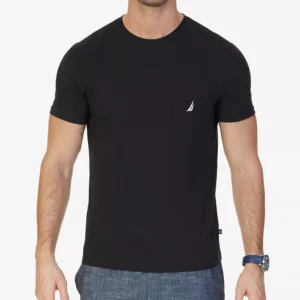 Men's Classic-Fit Solid Crew-Neck Pocket T-Shirt