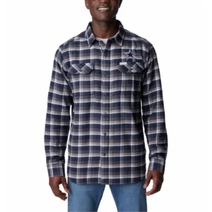 Men's Navy Dallas Cowboys Flare Gun Flannel Button-Up Shirt