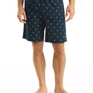 Men's Crafted Printed Poplin Sleep Short