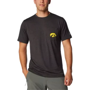 Men's Black Iowa Hawkeyes Tech Trail Omni-Wick T-Shirt