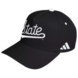 Men's and Women's Black Mississippi State Bulldogs Blackout A-Frame Adjustable Hat