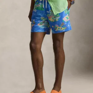 Men's Printed Swim Trunks