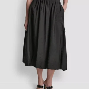Women's Pull-On Bubble Hem Cargo Skirt