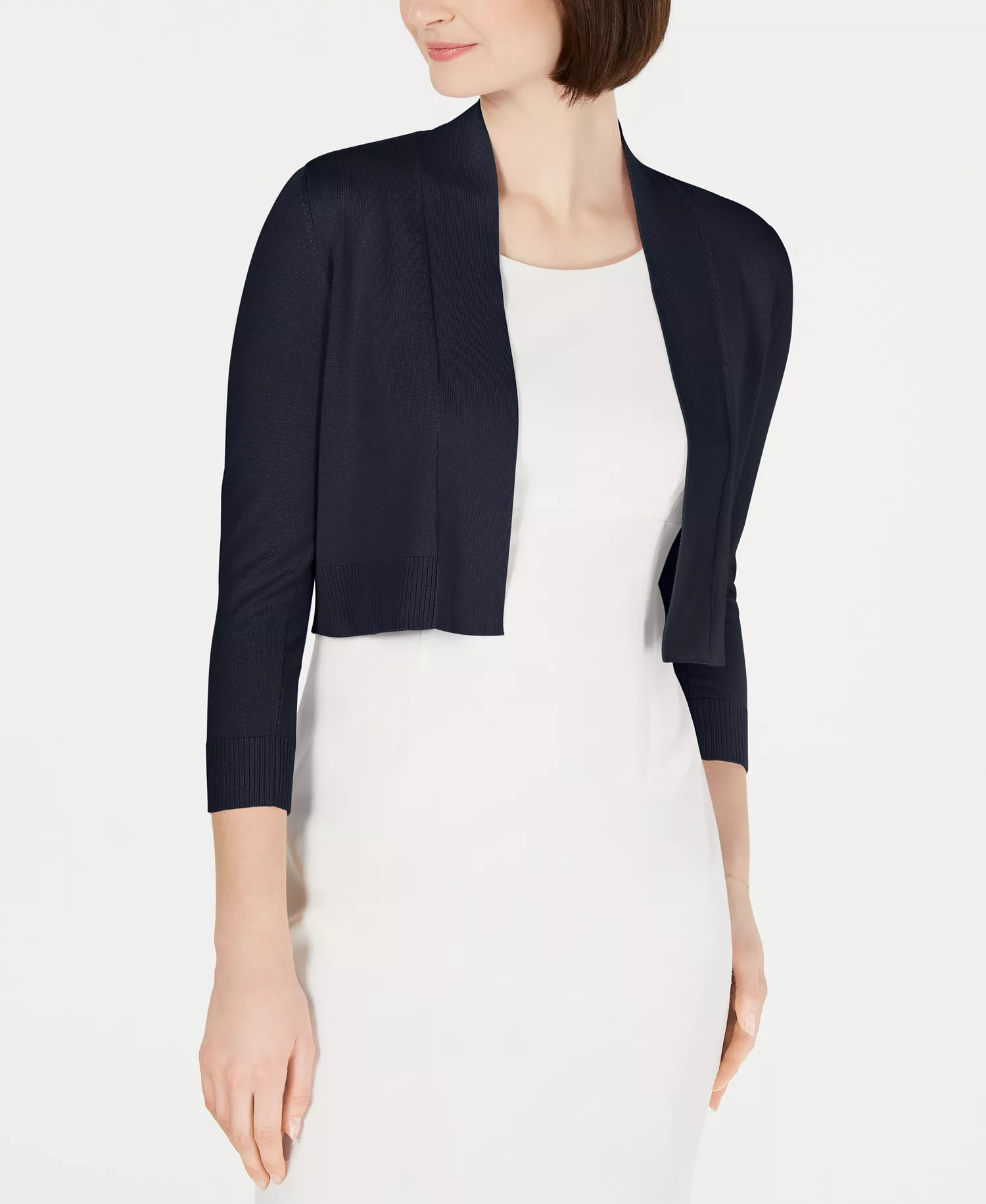 mni-e30abba10c605a3a26fd94d0296f9d40 Cropped Open-Front Cardigan