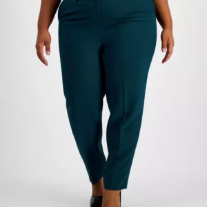 Plus Size Classic Straight-Leg Mid-Rise Pants