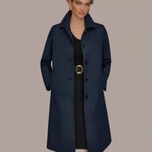 Women's Balmacaan Shirt Collar Coat