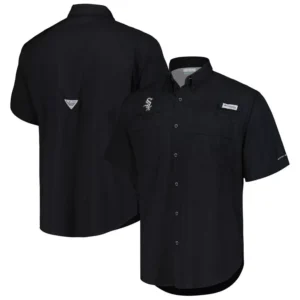 Men's Black Chicago White Sox Tamiami Omni-Shade Button-Down Shirt