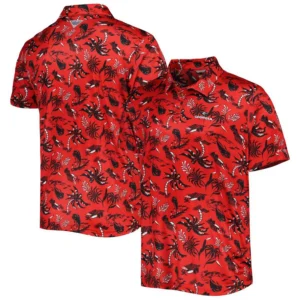 Men's Red Georgia Bulldogs Super Terminal Tackle Omni-Shade Polo Shirt