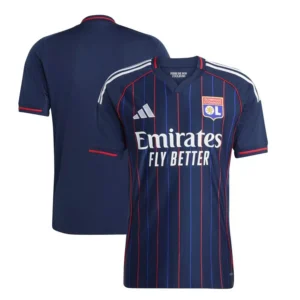 Men's Blue Olympique Lyonnais 2025/26 Away Replica Jersey