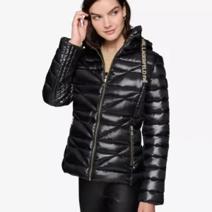 Women's Drawstring Puffer Coat