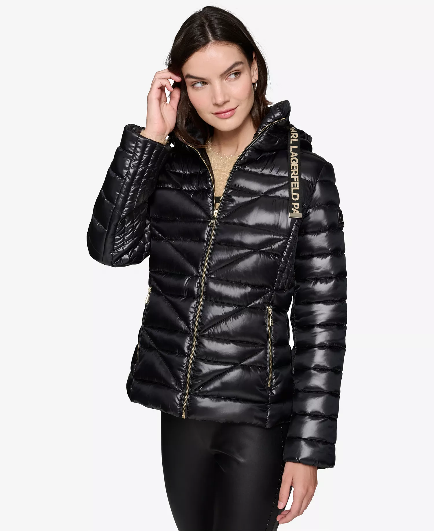 mni-e7089195b3e794327b611a8e8bb3eb07 Women's Drawstring Puffer Coat