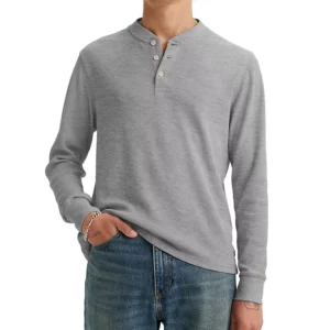 Levis Men's Long-Sleeve Thermal Henley Shirt
