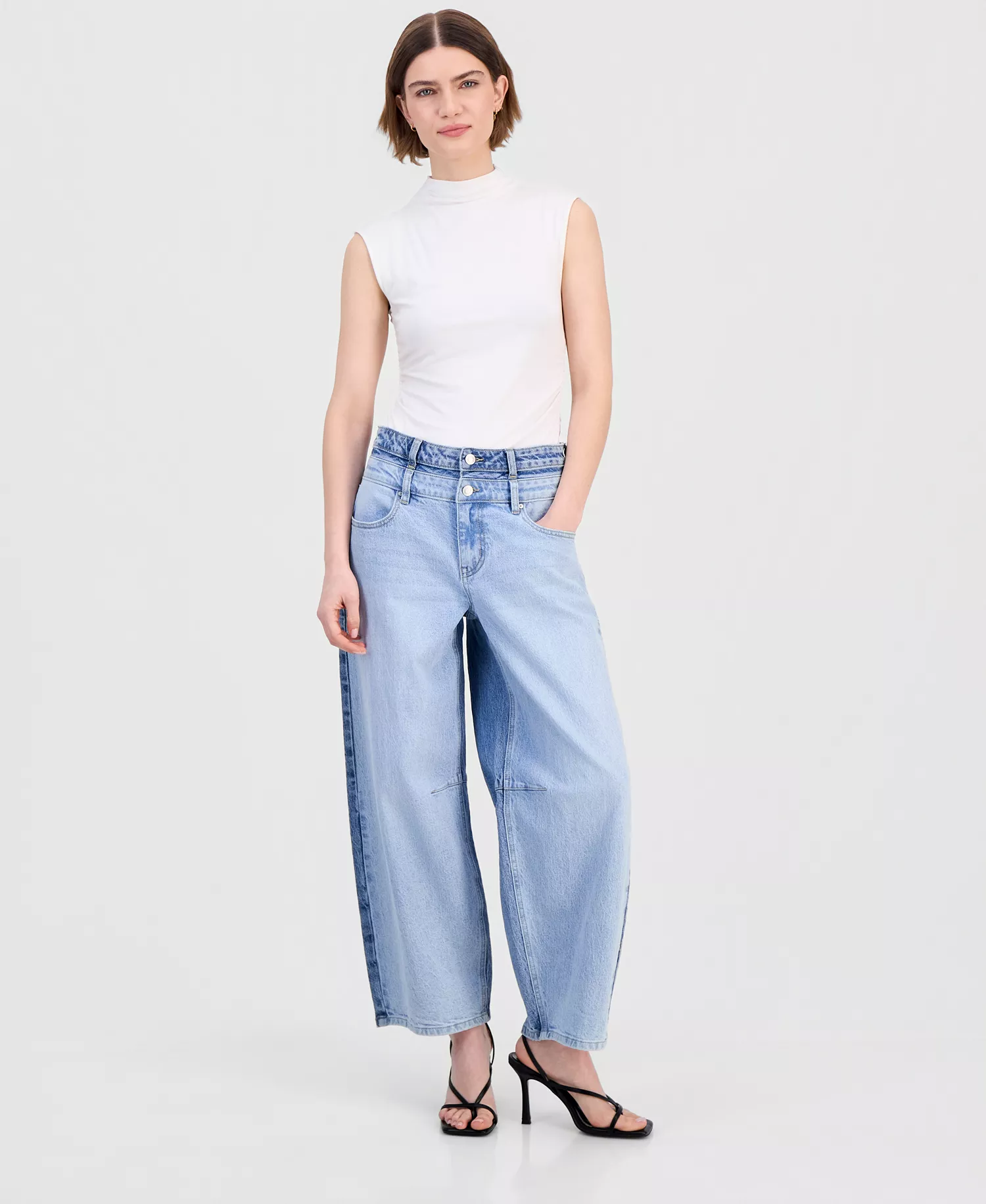 mni-e7610d2390c1466e7aa29a136841bfc0 Women's High-Rise Barrel-Leg Jeans, Macy's Exclusive