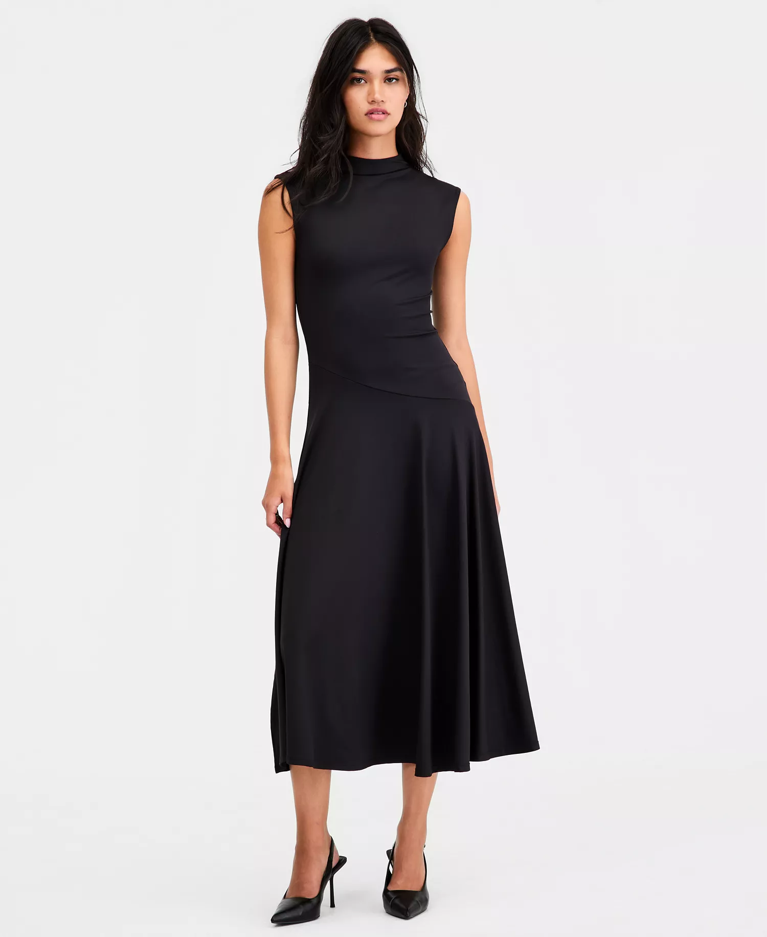 mni-e772d4aeef45e4556f367b34b752b6a6 Women's High-Neck Sleeveless Dress, Macy's Exclusive