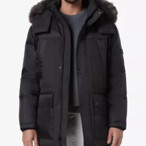 Men's Tripp Oxford Poly & Faux Wool Combo Down Parka