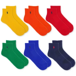 Men's 6-Pk. Performance Colorful Quarter Socks