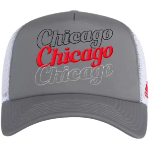 Women's Gray, White Chicago Blackhawks Foam Trucker Snapback Hat