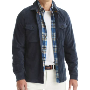 Men's Polar Fleece Button-Up Shirt