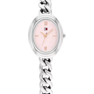 Women's Quartz Silver Tone Stainless Steel Chain Bracelet Watch, 21.5mm