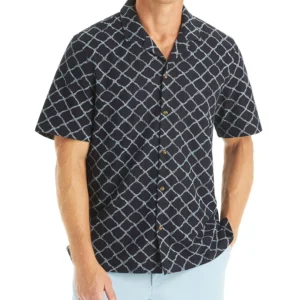 Men's Printed Short-Sleeve Polo Shirt