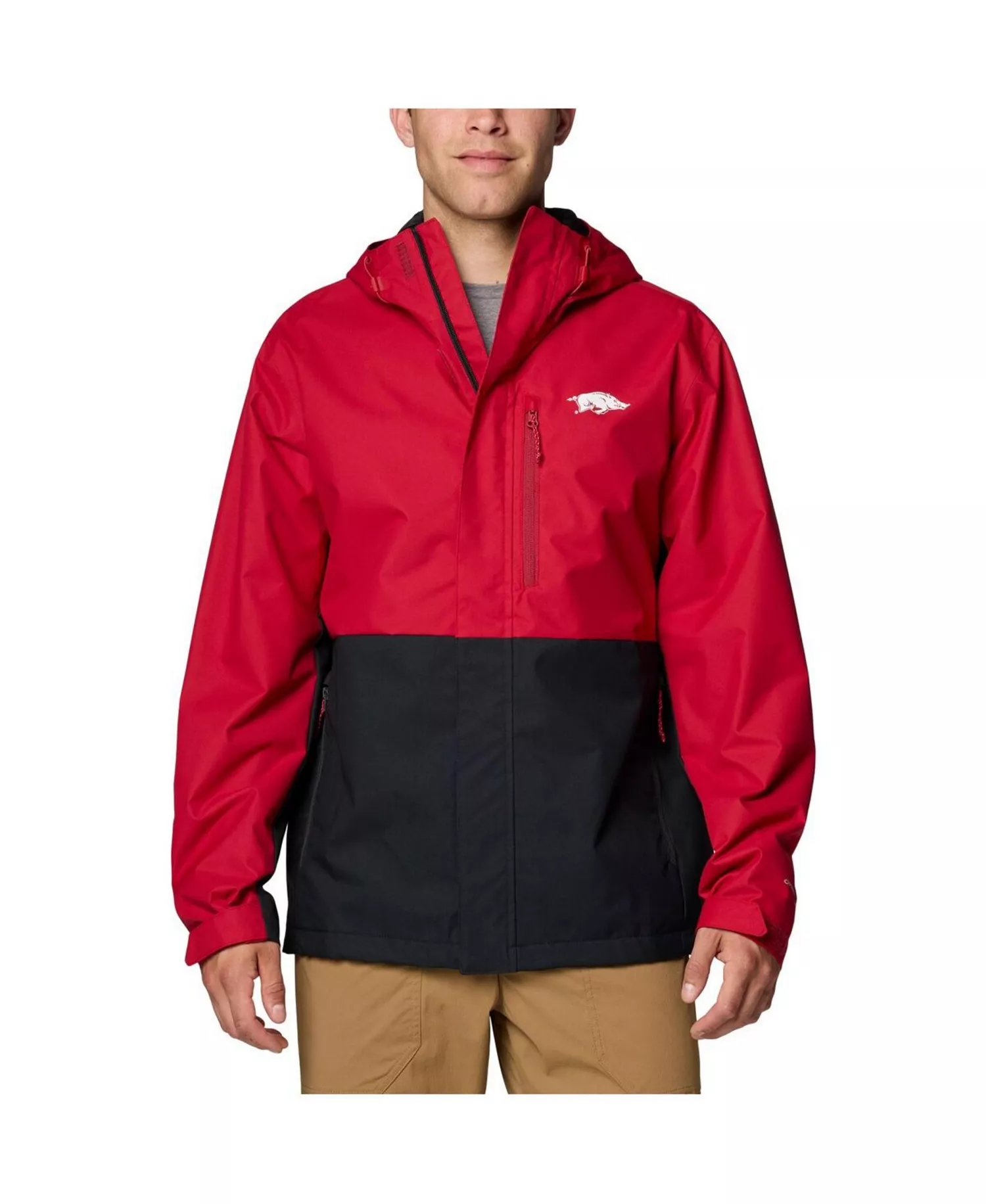 mni-ea5fc66d7daa537ca3f084a53050d1c1 Men's Cardinal Arkansas Razorbacks Field Bound Omni-Tech Full-Zip Jacket