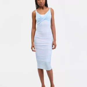 x FIT Women's Double-Layer Sleeveless Midi Dress, Macy's Exclusive