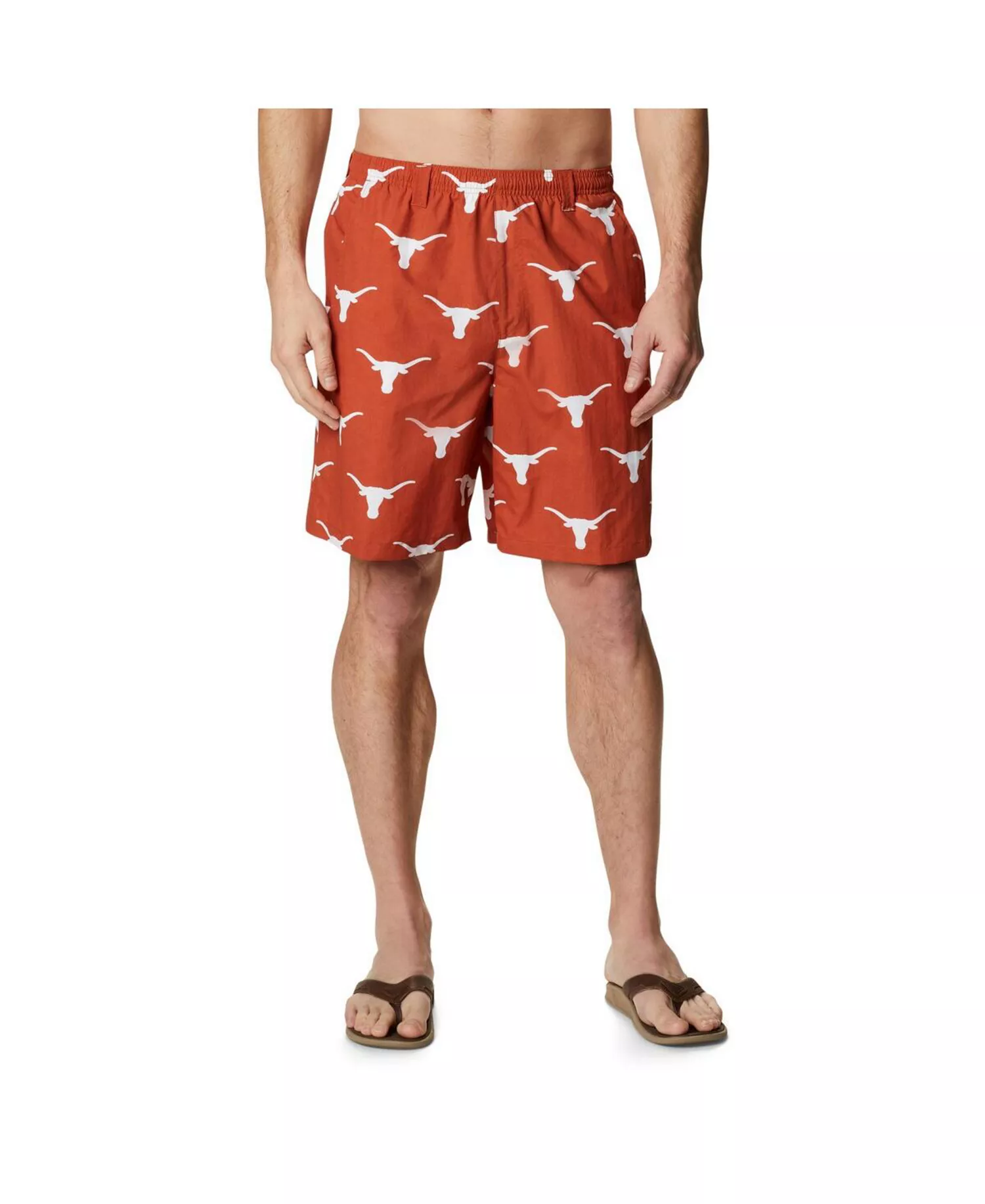 mni-eb09d2efde5d08605da3bc312761ad7a Men's Texas Orange Texas Longhorns Backcast III Printed Shorts