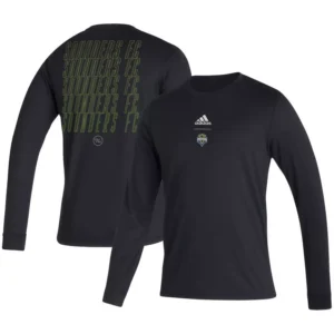 Men's Black Seattle Sounders FC Club Long Sleeve T-shirt