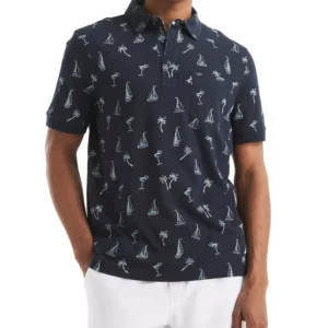 Men's Classic-Fit Sailboat Graphic Polo Shirt