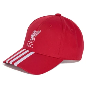 Men's and Women's Red Liverpool Three-Stripe Dad Adjustable Hat