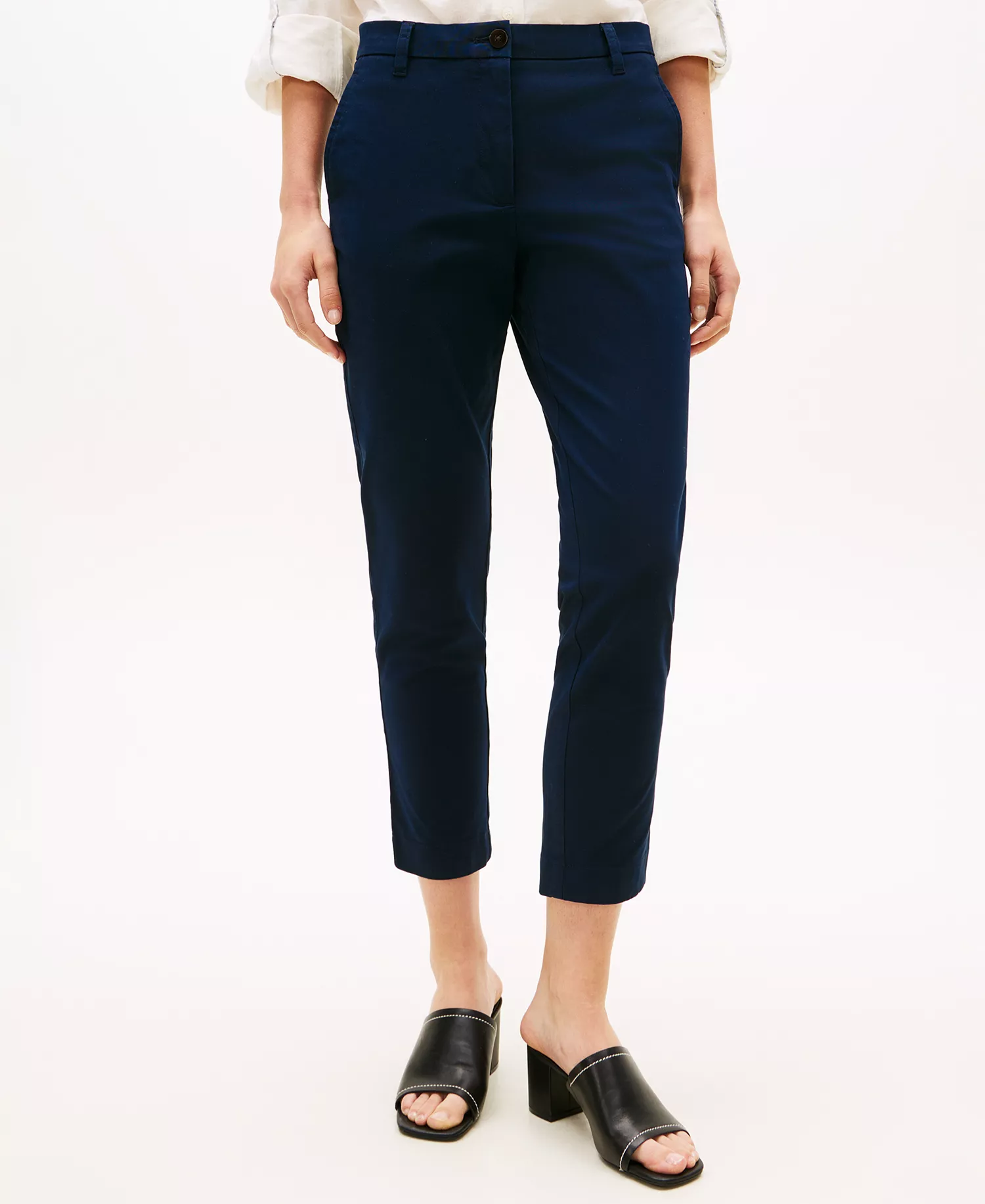 mni-ec0b9a2d5439611c37455842961f0285 Women's Twill Slim Chino Pants — изображение 4