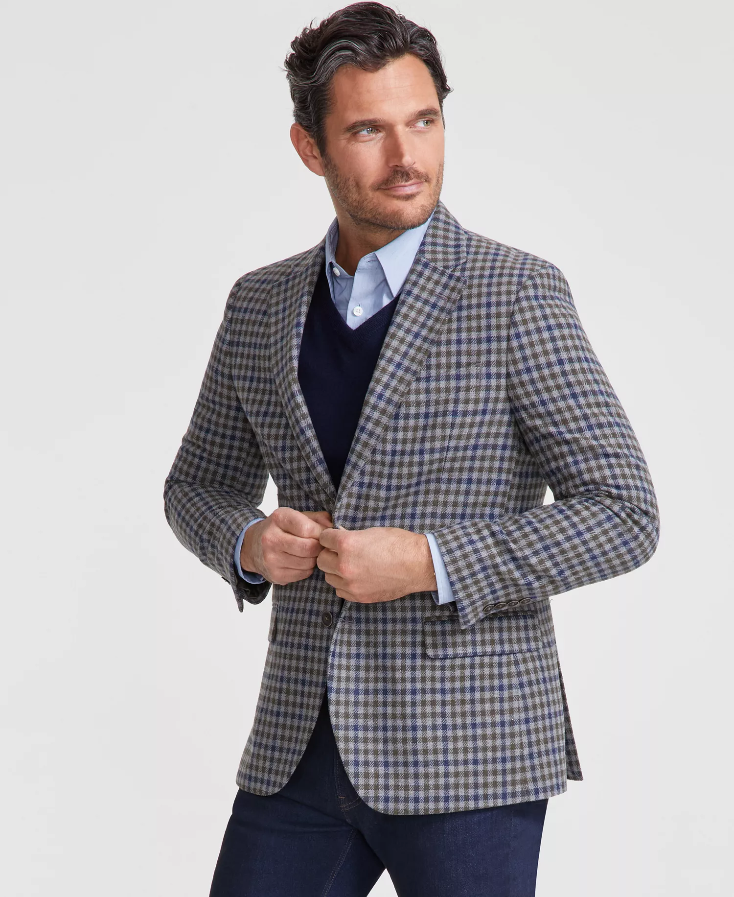 mni-ec5ad7ab4095ce4910100106bbbd948a Men's Modern-Fit Tweed Patterned Sport Coat — изображение 7