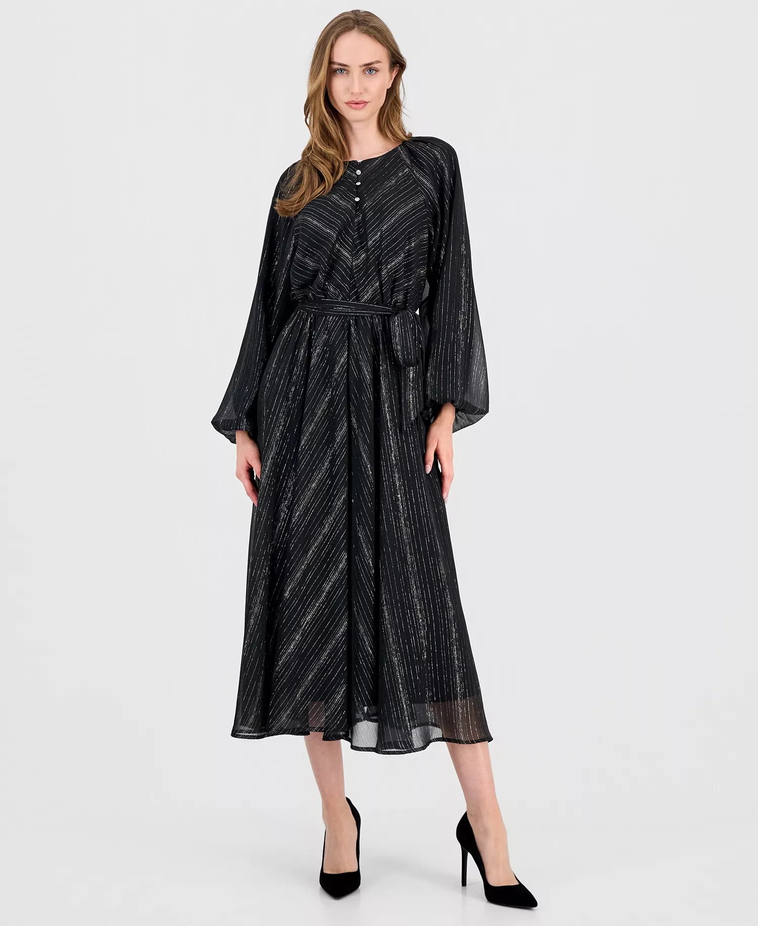 mni-ee05851bd05303971272769b263bd4ac Women's Long-Sleeve Fit & Flare Dress
