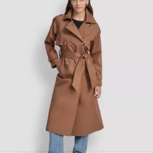 Women's Cotton Double-Breasted Trench Coat