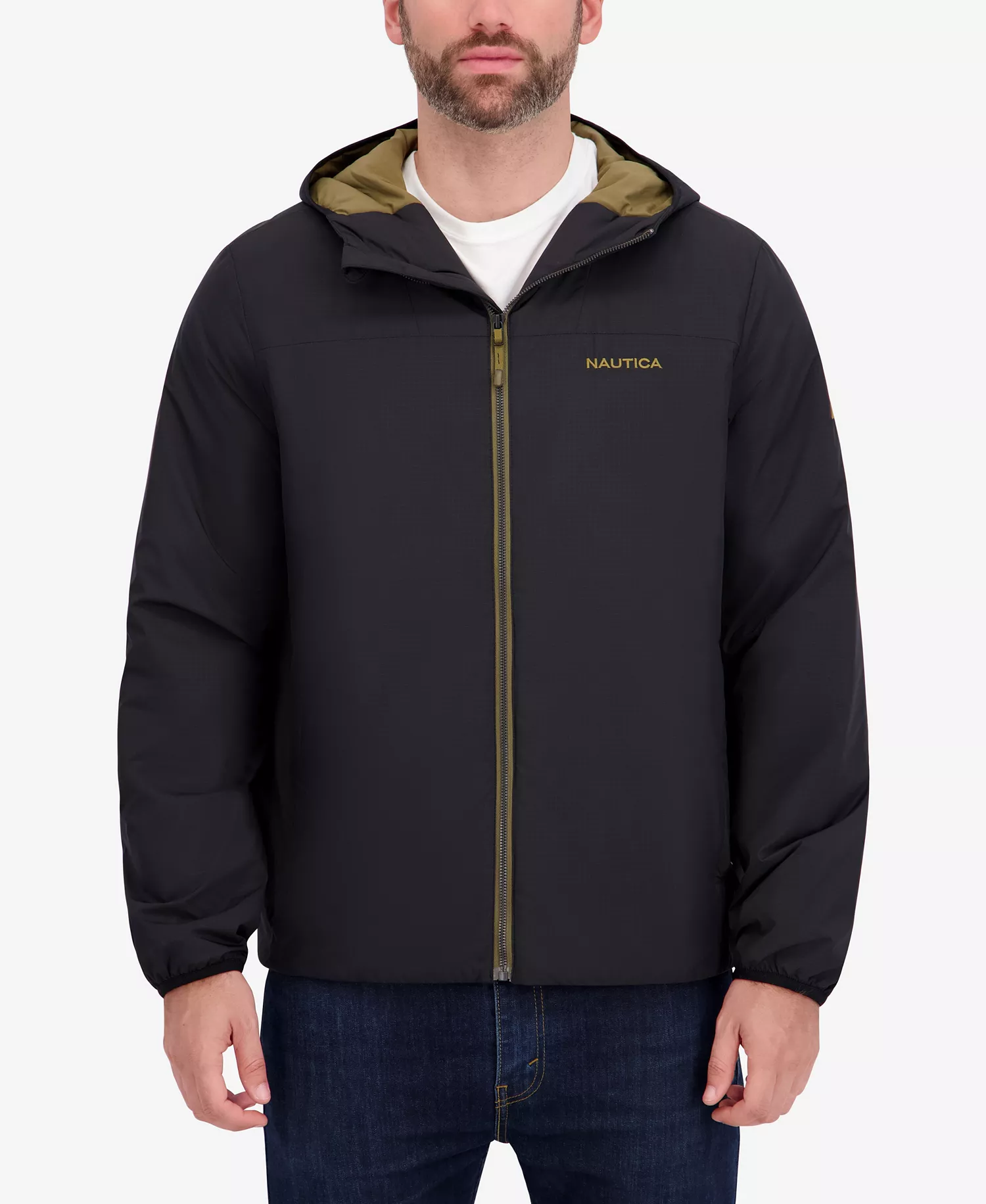 mni-ee8883aaec0aa62e9f9ec88fbef627eb Men's Hooded Transitional Zip Front Jacket