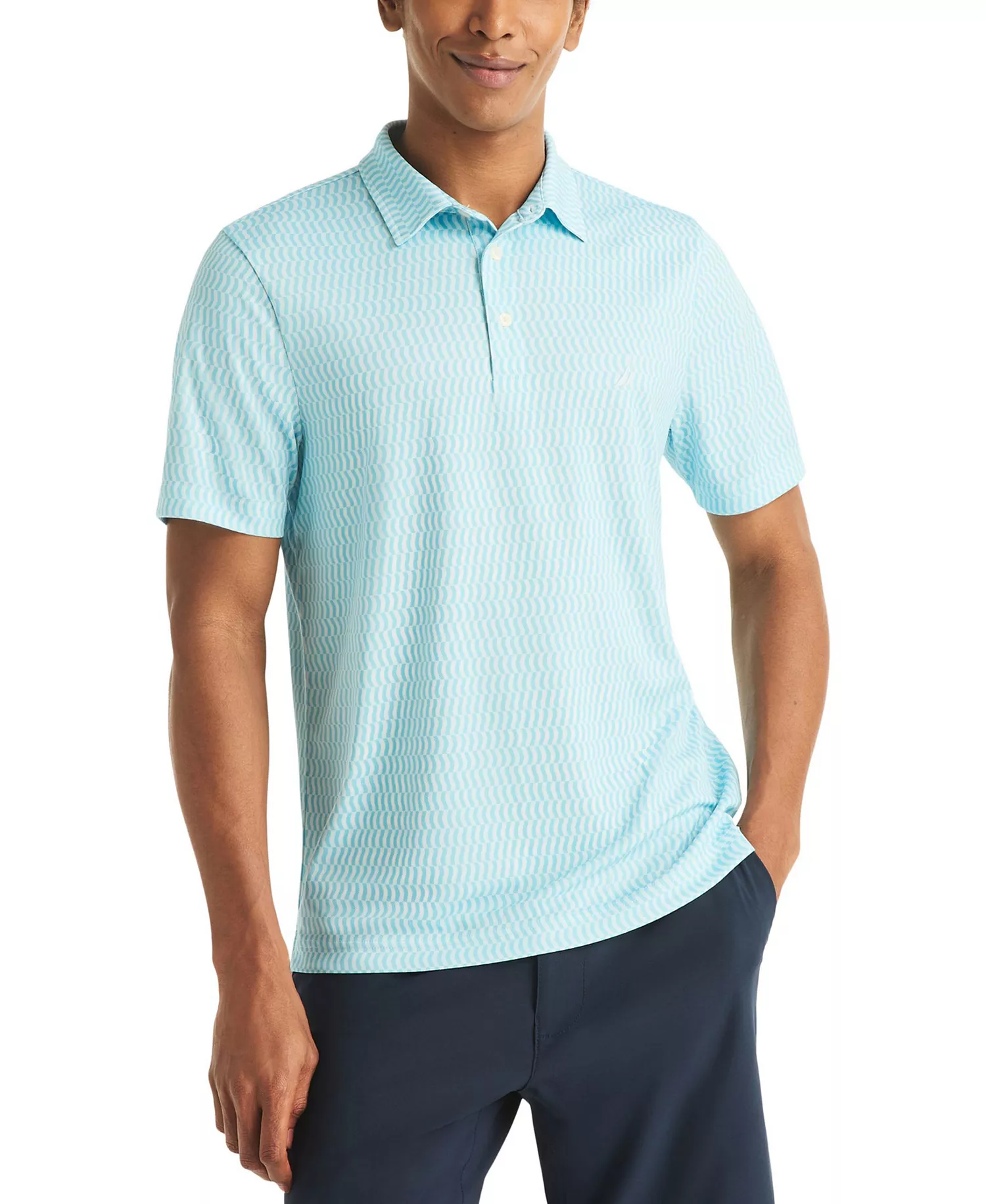 mni-ef1fbd061de884cbeff88b7e86e50028 Men's Short-Sleeve Geo Print Golf Polo Shirt