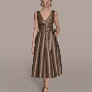 Women's V-Neck Sleeveless Dress