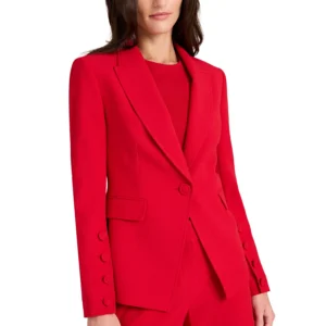 Petite Cutaway-Hem Blazer