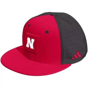 Men's and Women's Scarlet/Black Nebraska Huskers Performance Flat Bill Adjustable Hat