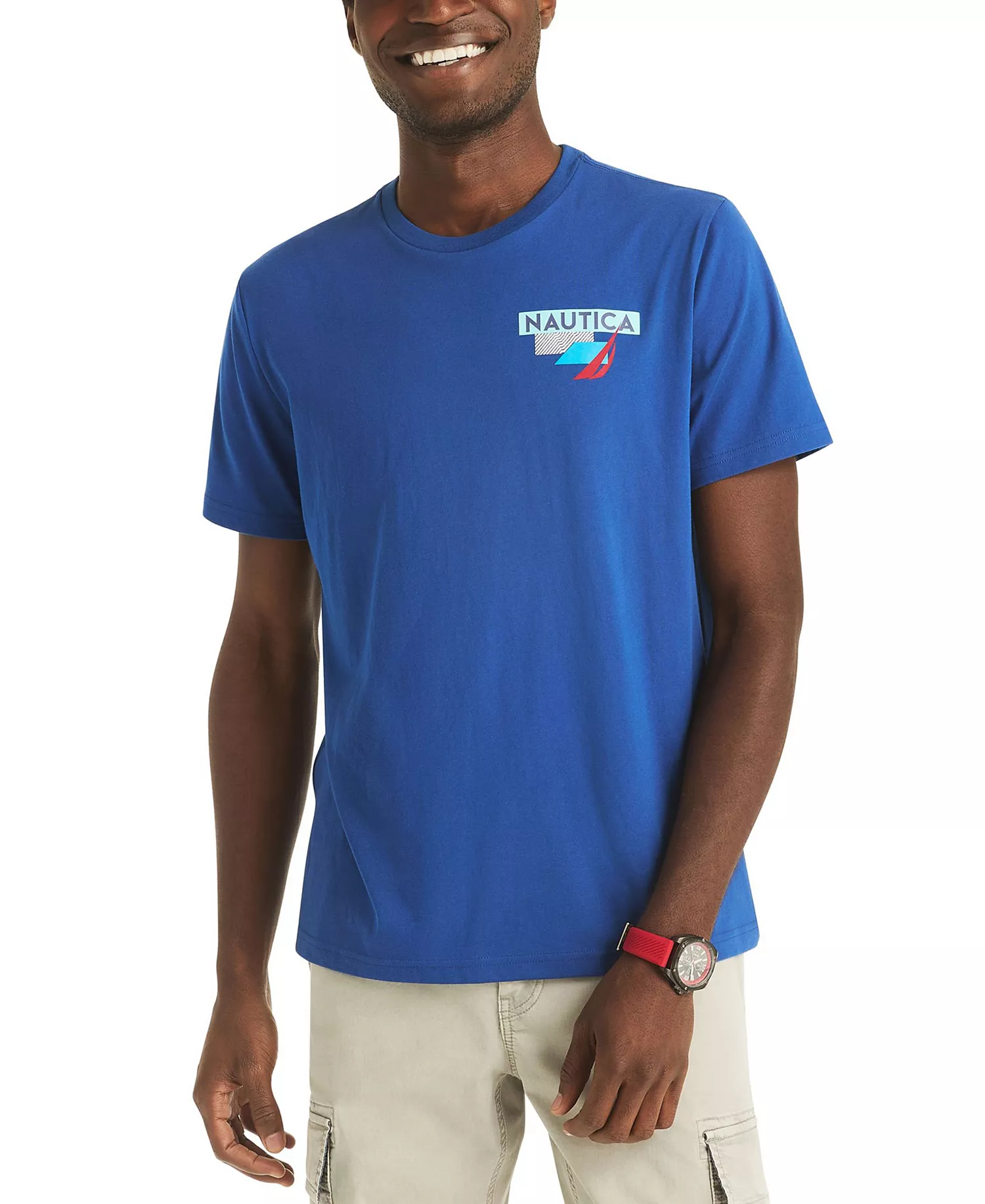 mni-f028ba42ad750a4068bf6ef53141aadb Men's Crewneck Geo Sailing T-Shirt