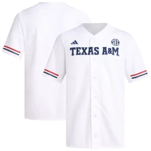Men's White Texas A&M Aggies Replica Baseball Jersey